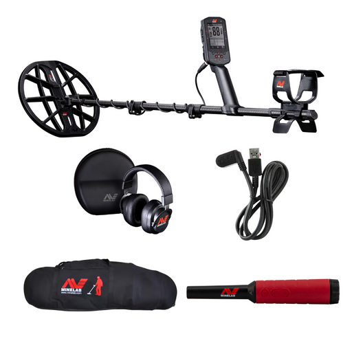 Minelab Manticore Metal Detector With Pro Find 40 PinPointer and Bag