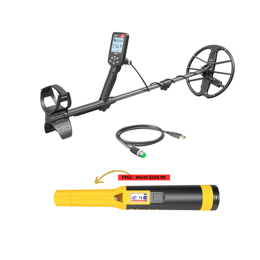 NOKTA Simplex Ultra Waterproof Metal Detector with Wireless Headphones Pack and with 11" DD Search Coil