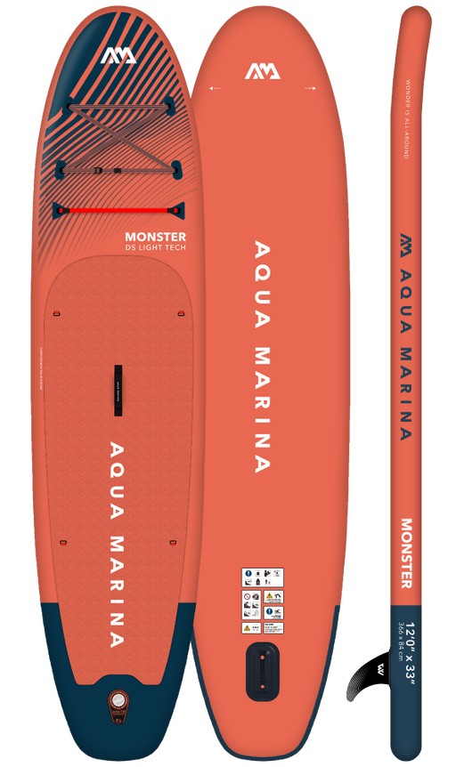 Aqua Marina Monster 12’0” Inflatable Stand Up Paddle Board with Kit