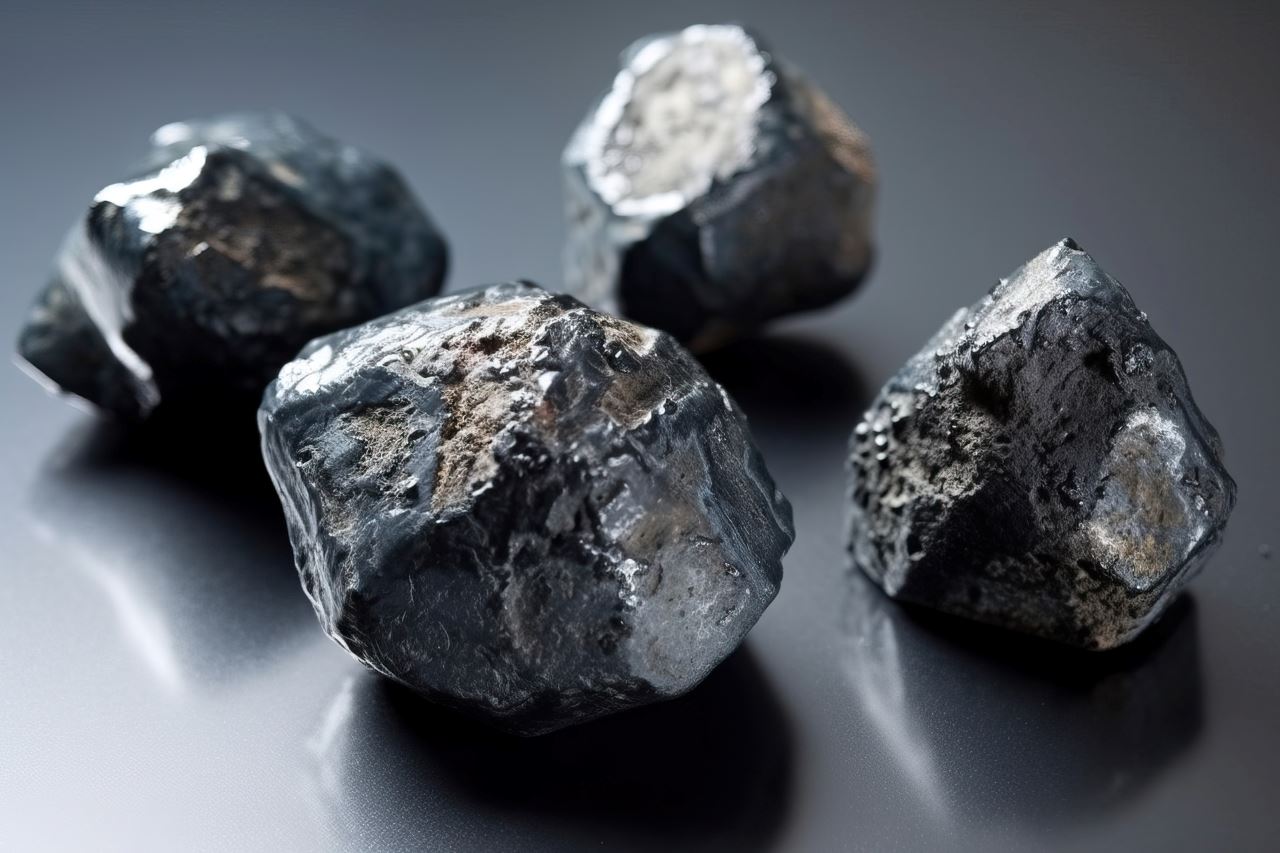 close up picture of meteorites