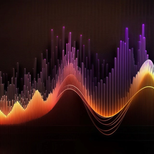 frequency waves in different colors