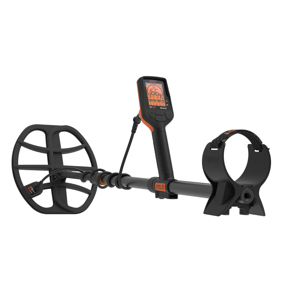 QUEST X10 IDmaxX Metal Detector with 11x10