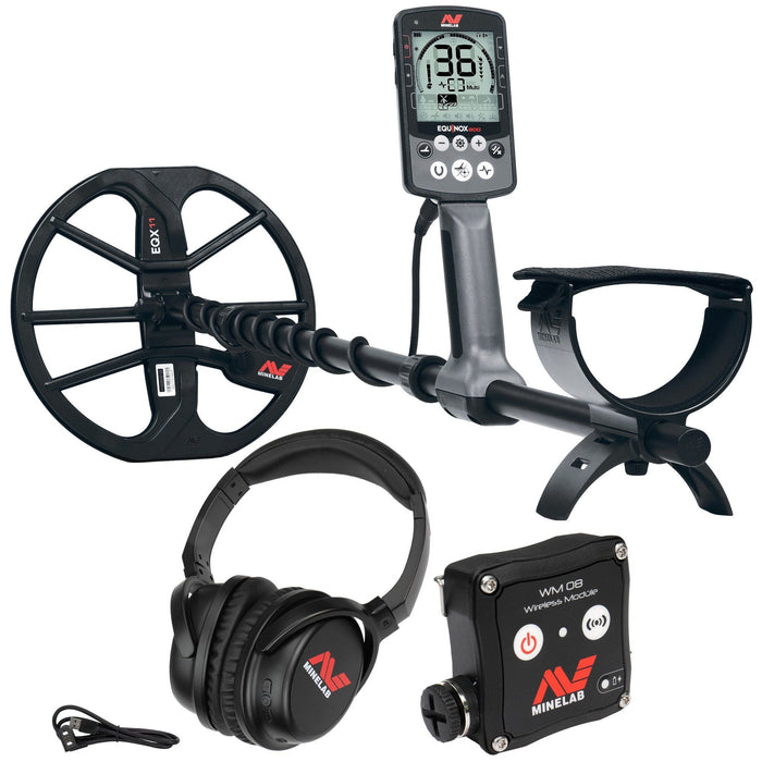 Minelab Equinox 800 Waterproof Metal Detector With 11" DD Search Coil + Minelab Pro Find PinPointer 35