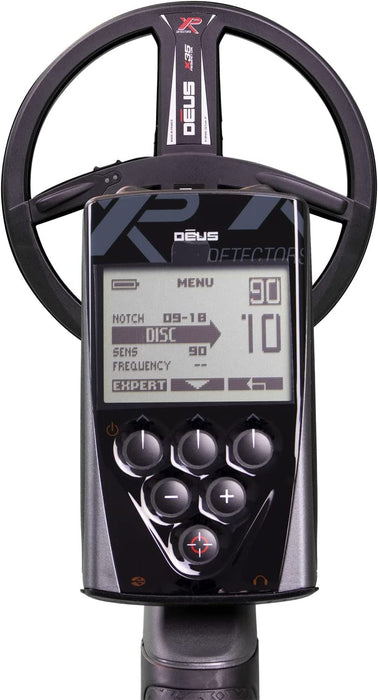 XP Deus Full Metal Detector with 9" Search Coil, Remote Control and WS5 Headphones