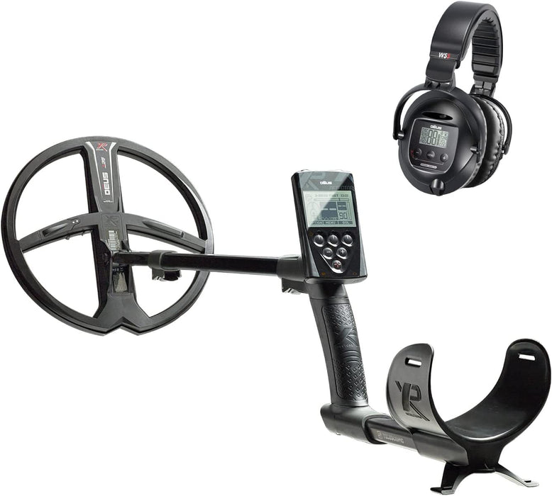 XP Deus Full Metal Detector with 11" Search Coil, Remote Control and WS5 Headphones
