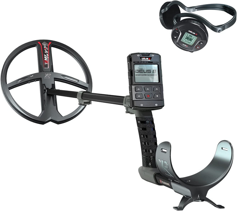 XP Deus II Full Metal Detector with 11" FMF Search Coil + Remote Control and WS6 Headphones