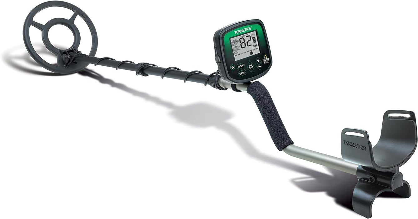 Teknetics Delta 4000 Metal Detector with 8" Concentric Waterproof Search Coil
