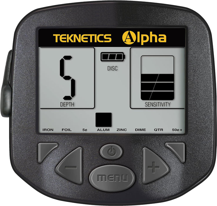 Teknetics Alpha 2000 Metal Detector with 8" Concentric Waterproof Search Coil