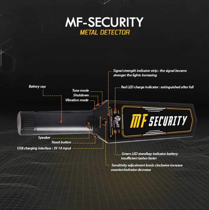 MWF MF Security - HD30 Metal Detector