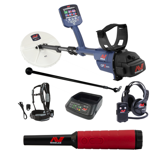 Minelab GPZ 7000 Gold Metal Detector With Pro Find 40 PinPointer