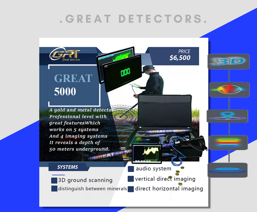 GREAT 5000 - 3D Metal Detector