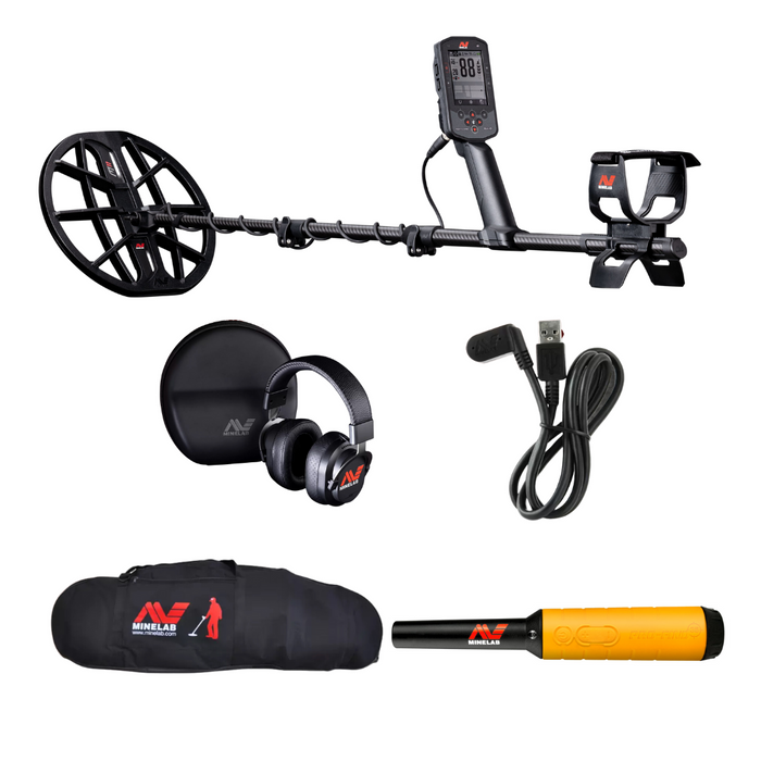 Minelab Manticore Waterproof Metal Detector With Pro Find 35 and Bag