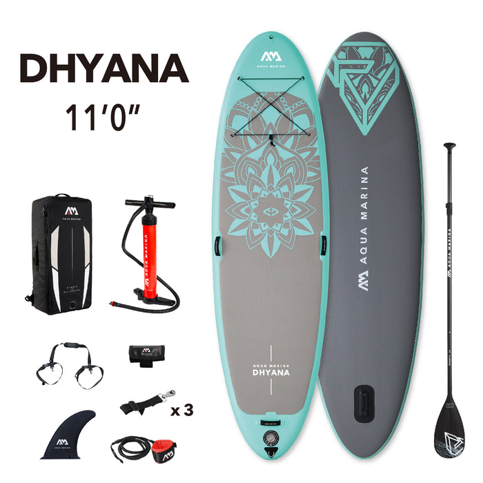 Aqua Marina Dhyana 11’0” Inflatable Stand Up Paddle Board with Kit