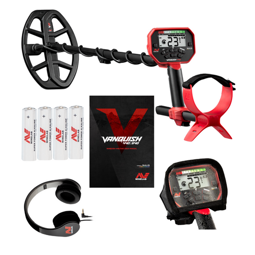 Minelab Vanquish 440 Metal Detector With 10" DD Search Coil