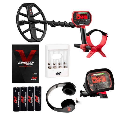 Minelab Vanquish 540 Metal Detector With 12" DD Search Coil