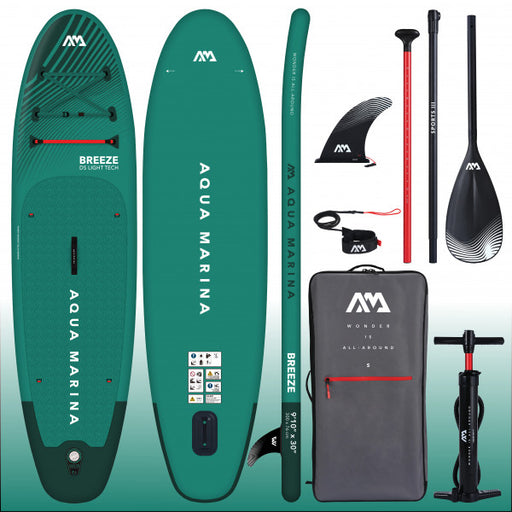 Aqua Marina Breeze 9’10” Inflatable Stand Up Paddle Board with Kit