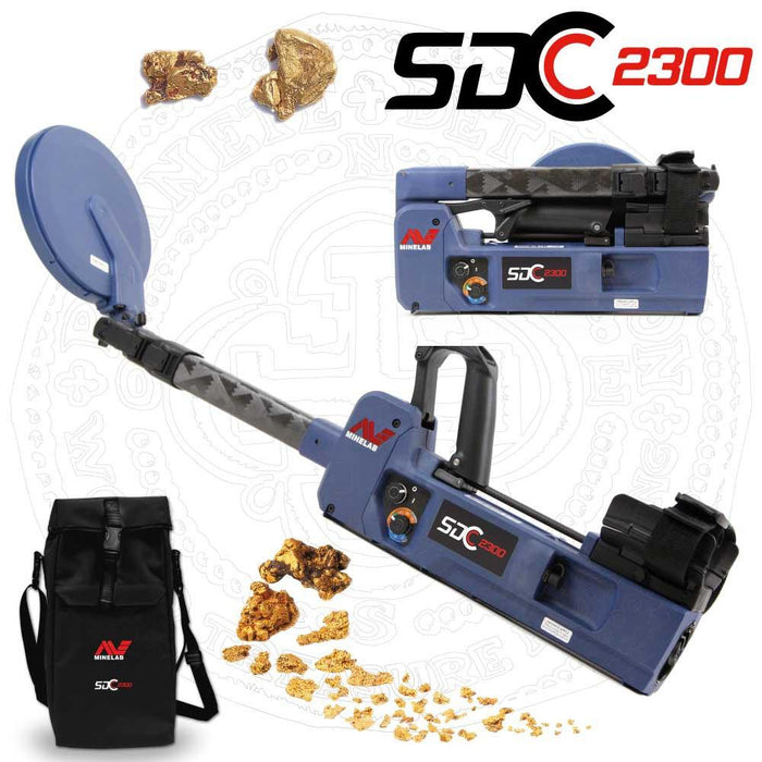 Minelab SDC 2300 Waterproof Gold Metal Detector With SDC Carry-on Bag