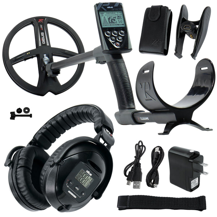 XP Deus Full Metal Detector with 9´´ Search Coil, Remote Control and WS4 Headphones