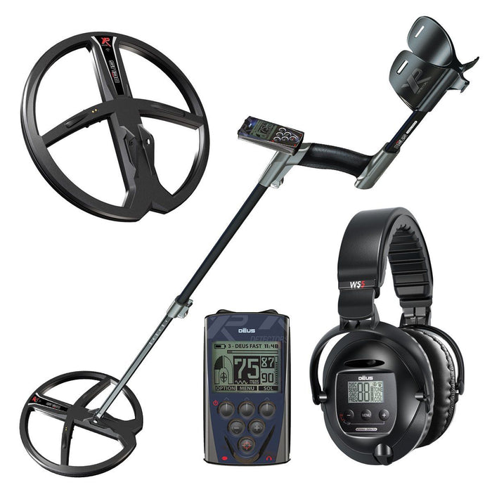 XP Deus Full Metal Detector with 9´´ Search Coil, Remote Control and WS4 Headphones