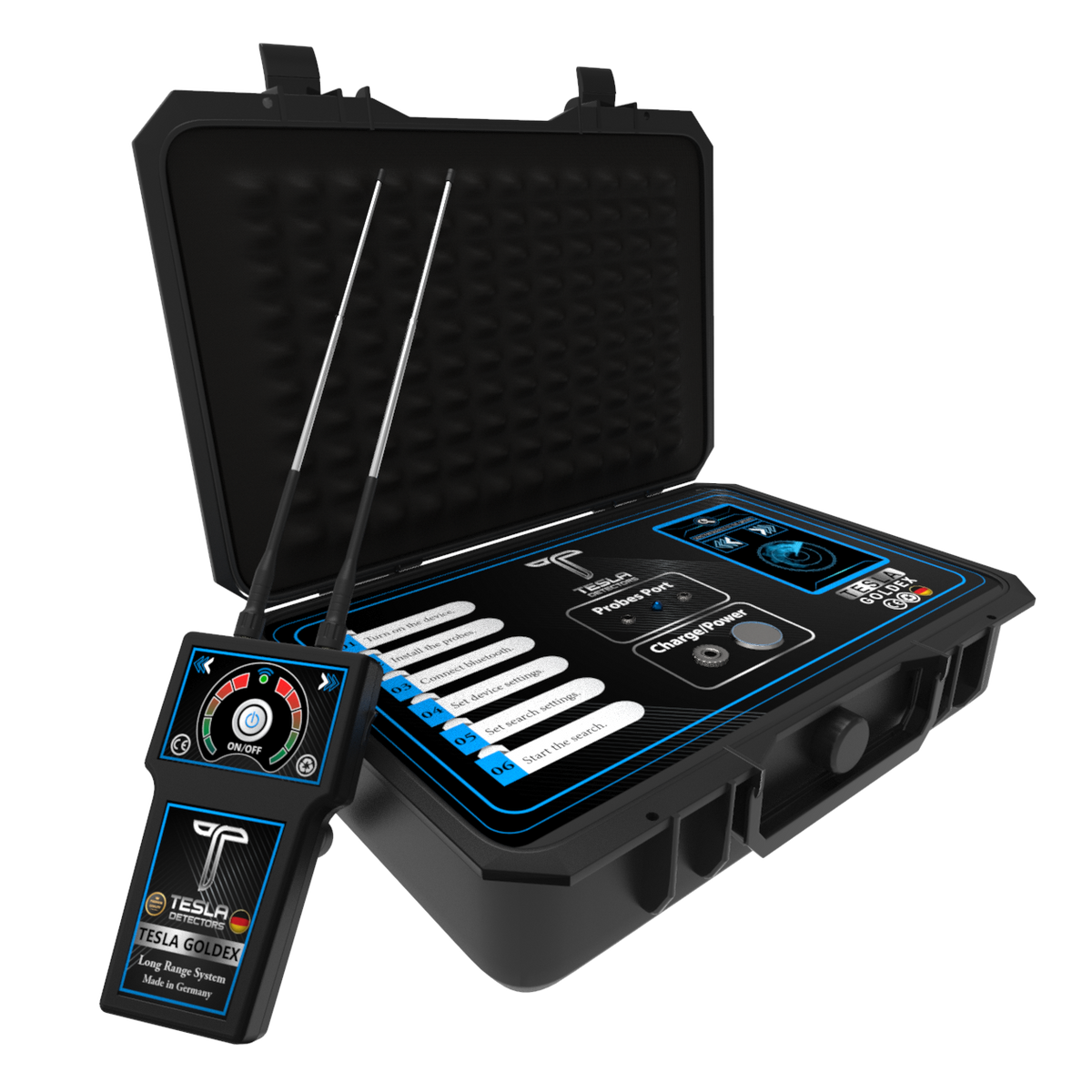Tesla Goldex Long Range Metal Detector — Detector Power