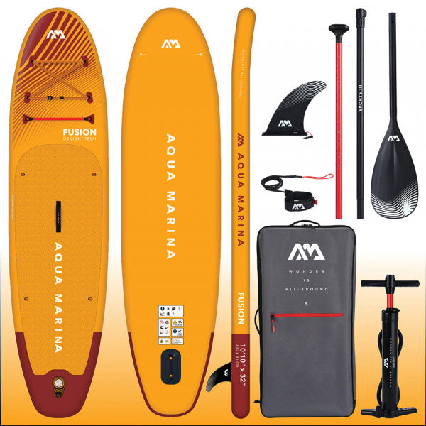 Aqua Marina Fusion 10’10” Inflatable Stand Up Paddle Board with Kit