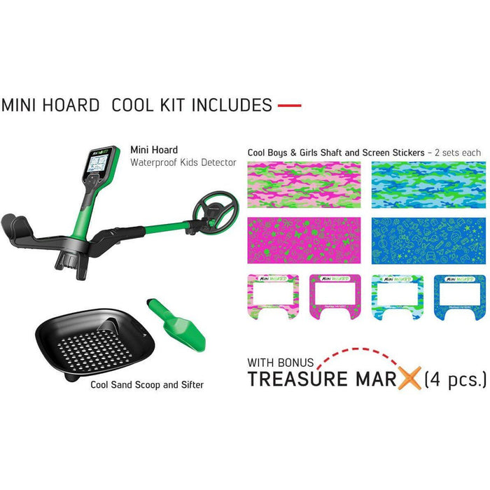 Nokta Mini Hoard Metal Detector with 6" Search Coil Cool Kit Package