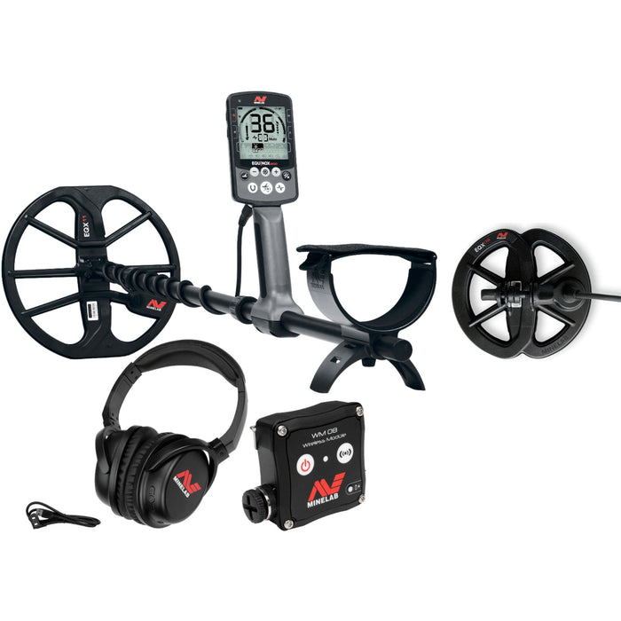 Minelab Equinox 800 Waterproof Metal Detector With 11" DD and 6" DD Smart Search Coil and Pro Find PinPointer 35